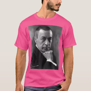 Camiseta Sergei Rachmaninoff Composer Retrato Com Autogra