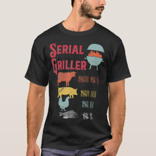 Camiseta Serial Griller Vintage CHURRASCO de grelhador mest