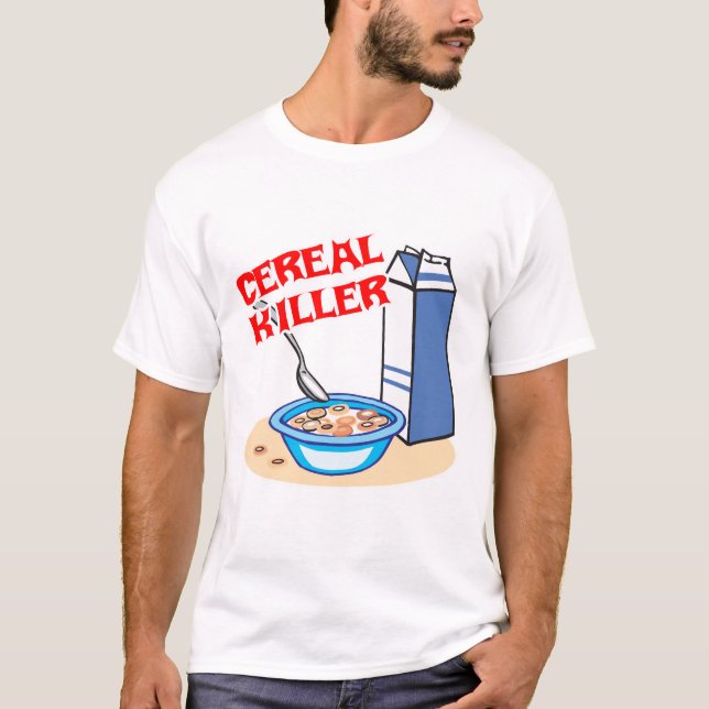 Camiseta serial killer de cereais (Frente)