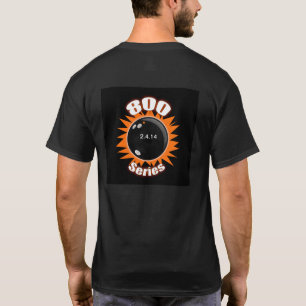 Camiseta Série 800 do Bowler em Preto e Laranja