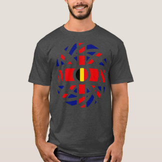 Camiseta Série British Belga Multinational Patriot Flag
