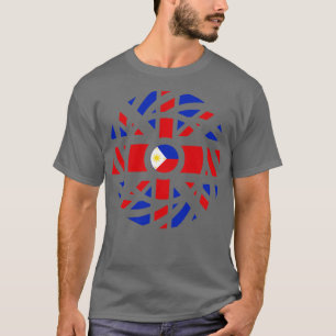 Camiseta Série British Filipino Multinational Patriot Flag
