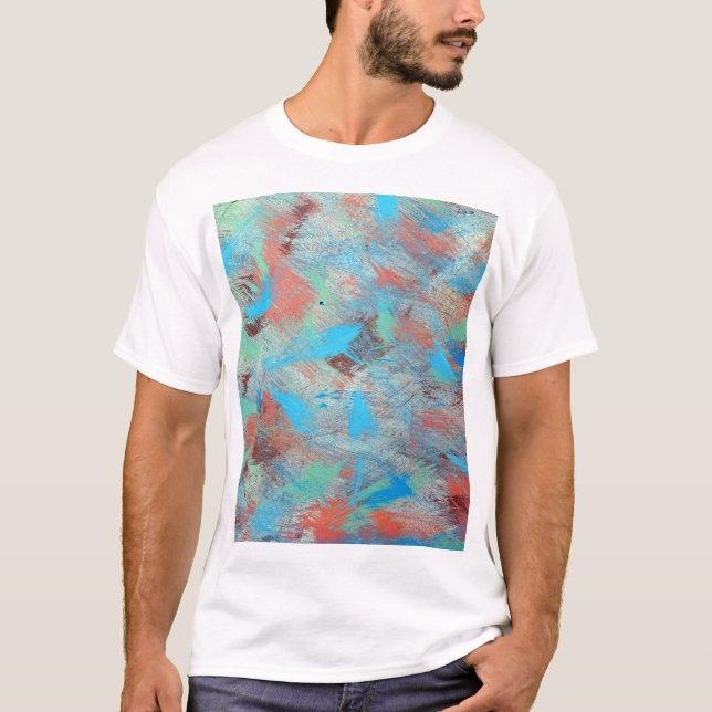 Camiseta Série colorida: textura de fundo abstrato. (Frente)