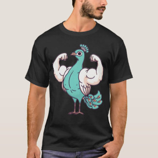 Camiseta Série de Animais Musculosos Pavão