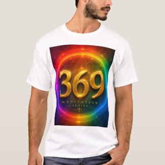 Camiseta Série de Meditação 369 Ouro | Método Tesla 3-6-9