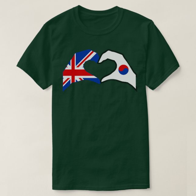 Camiseta Série de Sinalizador Patriot da Coreia do Reino Un (Frente do Design)