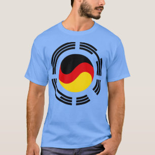 Camiseta Série de Sinalizador Patriótico Multinacional Alem