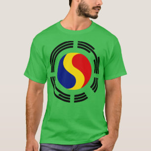 Camiseta Série de Sinalizador Patriótico Multinacional Rome