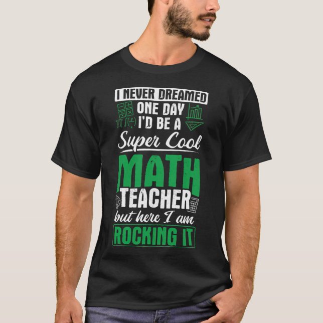 Camiseta Série de TV do professor de matemática (Frente)