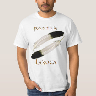 Camiseta Série do nativo americano 'ORGULHOSO SER LAKOTA"