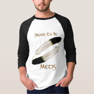 Camiseta Série do nativo americano 'ORGULHOSO SER METIS"