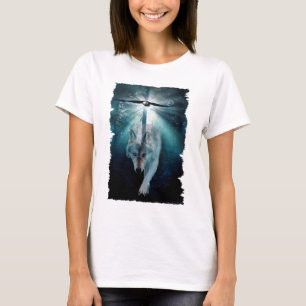 Camiseta Série dos animais selvagens do LOBO & do EAGLE