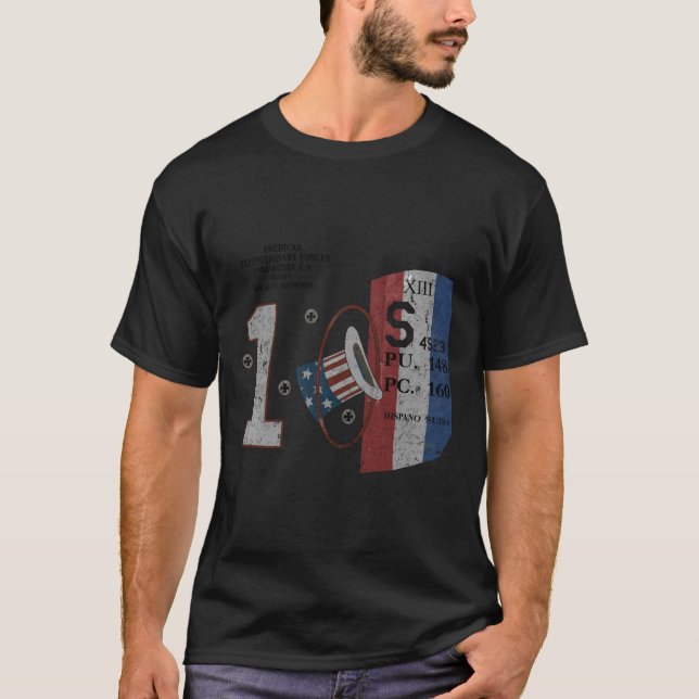 Camiseta Série Histórico de Aviação Wwi do Rickenbacker Spa (Frente)
