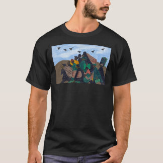 Camiseta Série Migração, Painel 3 Jacob Lawrence.