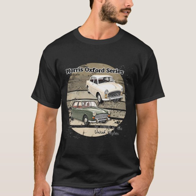 Camiseta Série Morris Oxford - Automóveis Produzidos Pelo (Frente)