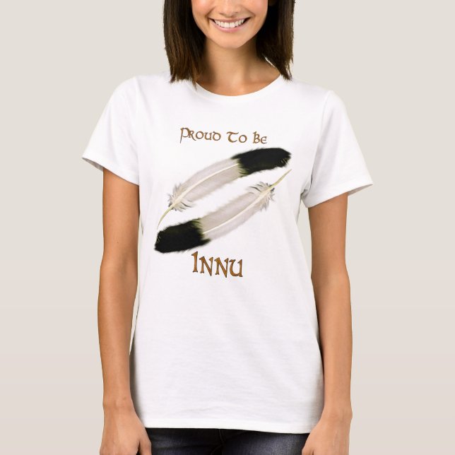 Camiseta Série Native American 'ORGULHO PARA SER INNU' (Frente)