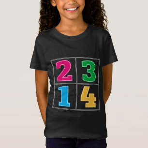 Camiseta Série numérica 1234