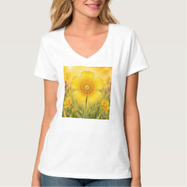 Camiseta Série Pétala Radiante – Botão-de-Ouro