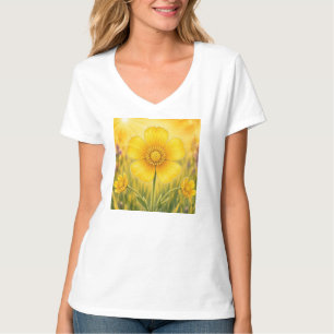 Camiseta Série Pétala Radiante – Botão-de-Ouro