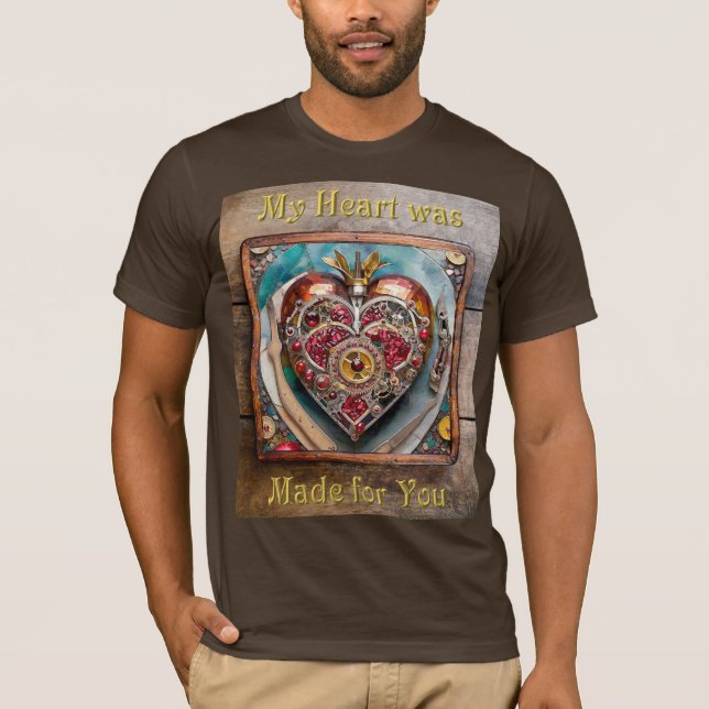 Camiseta Série Rubi Romã Coração Steampunk (Frente)