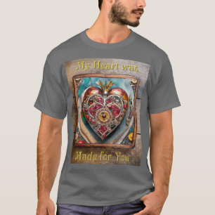 Camiseta Série Rubi Romã Coração Steampunk