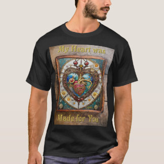 Camiseta Série Steampunk Anatômica do Coração Mecânico