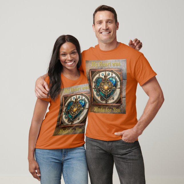 Camiseta Série Steampunk De Coração De Vidro Estreito De ou (Unissex)