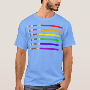 Camiseta Série T de Filmes do Orgulho de Espadas LGBT Saber