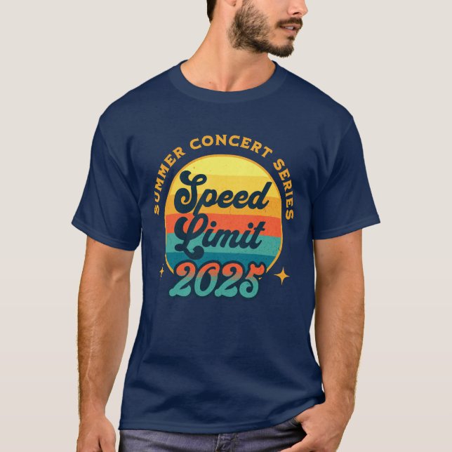 Camiseta Série T-Shirt 2025 de concerto de Verão com limite (Frente)
