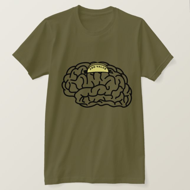 Camiseta Série Think: Adicionar Valor Bella+Canvas Jersey T (Frente do Design)