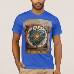 Camiseta Série Vidro Corado Coração Steampunk