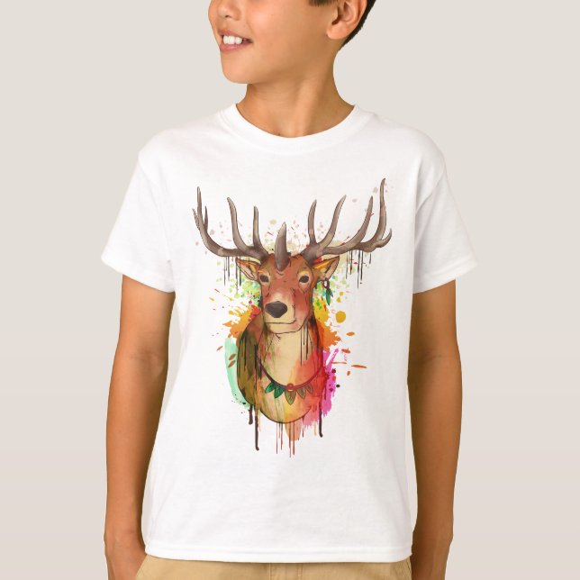 Camiseta Série Watercolor Animal (Frente)