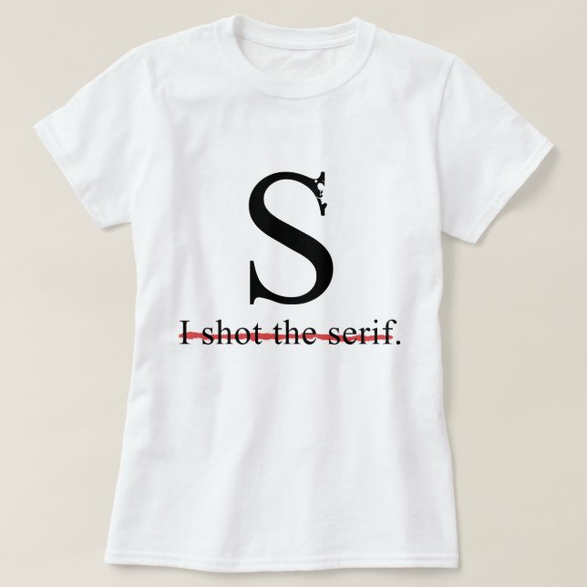 Camiseta Serif (Frente do Design)