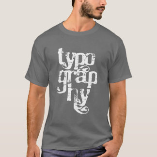 Camiseta Serif da tipografia