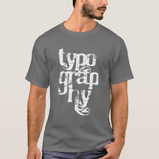 Camiseta Serif da tipografia (Frente)