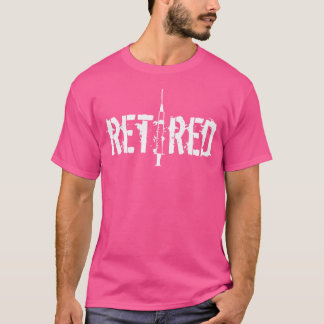 Camiseta Seringa De Enfermeiro Retrada Design Para Antigos