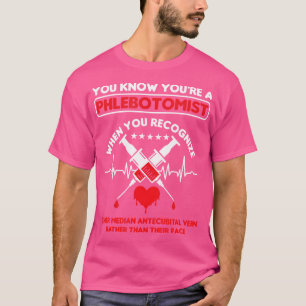 Camiseta Seringa Flebotomista Flebotomia Médico Pulso Cardí