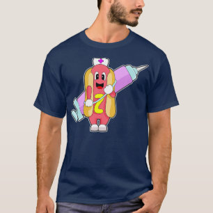 Camiseta Seringa para Enfermeiros Hotdog