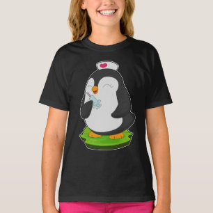 Camiseta Seringa para Enfermeiros Pinguins