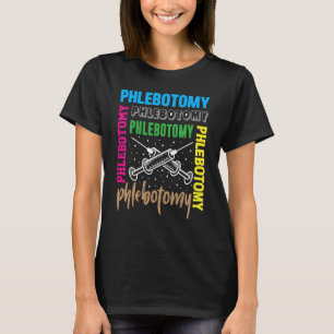 Camiseta Seringas Para Homens Flebotomistas Phlebotomistas