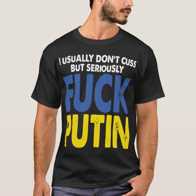Camiseta Sério anti-putin (Frente)