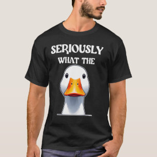 Camiseta Sério O Que Pato - Pato Engraçado Joga