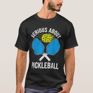 Camiseta Sério sobre pickleball engraçado pickle ball 
