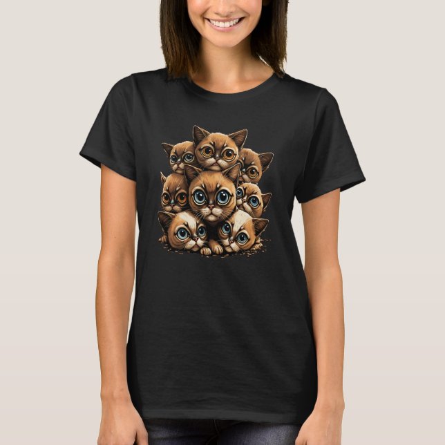 Camiseta Seriously Cute Pile Of Cats And Kittens  1 (Frente)