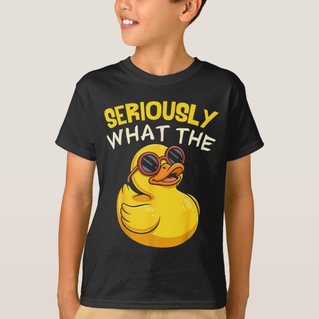 Camiseta Seriously What The Funny Duck For Men Women Cool A (Frente)
