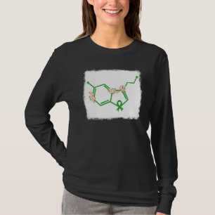 Camiseta Serotonina Sensibilização Floral para a Saúde Ment