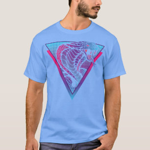 Camiseta Serpent Vaporwave Cobra Proprietário do Japonês Co