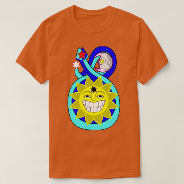 Camiseta Serpente Cósmica (Frente do Design)