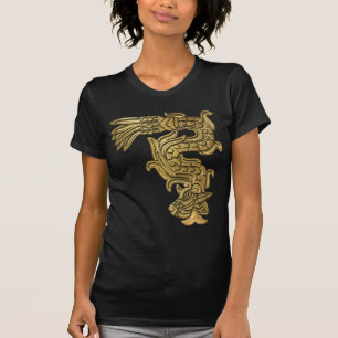 Camiseta Serpente Dourado asteca