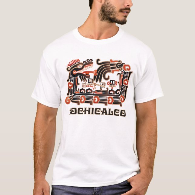 Camiseta Serpente emplumada pirâmide de Xochicalco (Frente)